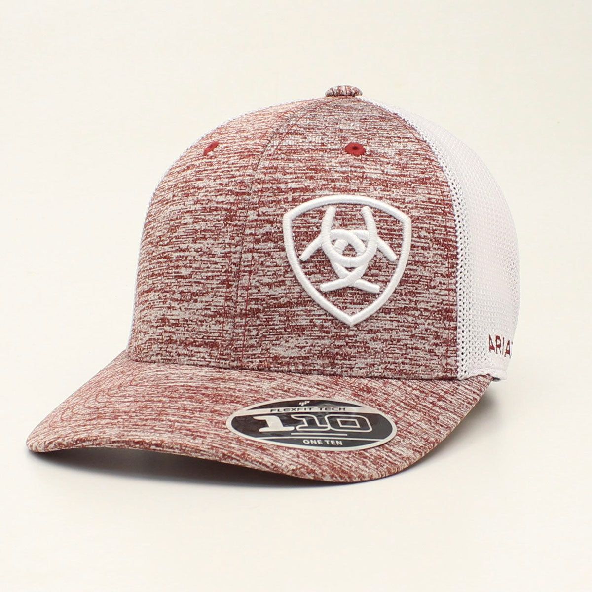 Ariat Men's Snapback Flexfit 110 Cap - Heather Maroon