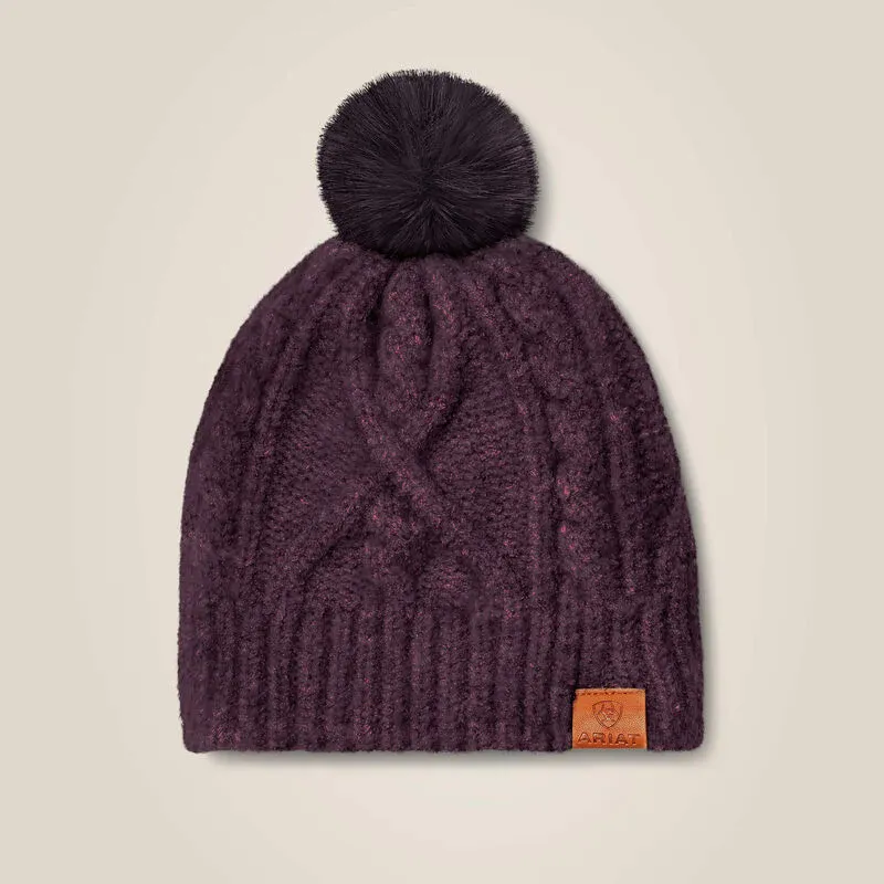 Ariat Unisex Entwine Beanie - Raisin Heather
