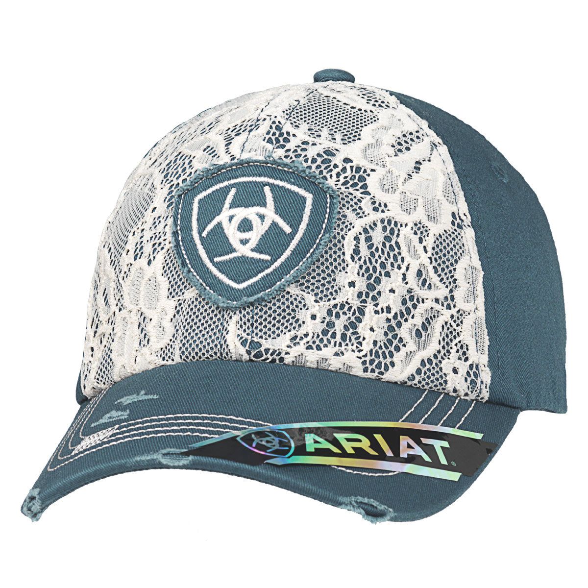 Ariat Ladies Velcro Lace Cap - Blue