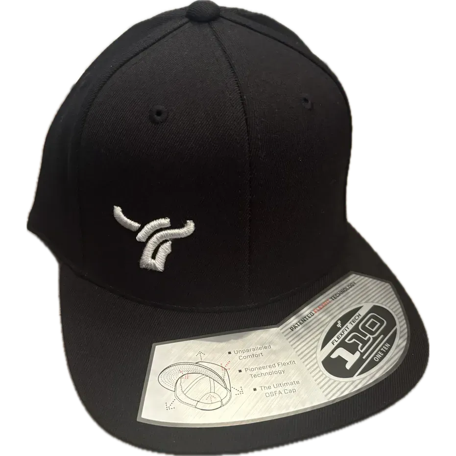 B8 Ranch Apparel 110 Flexfit Flat Brim with Small Logo - Black