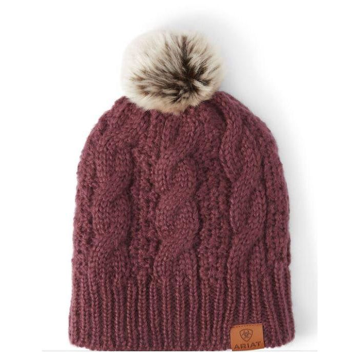 Ariat Cable Beanie Windsor Wine