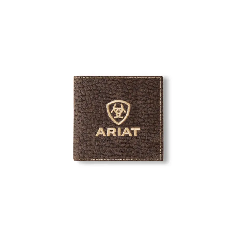 Ariat Men's Large Bullhide Logo Bifold Wallet - Brown
