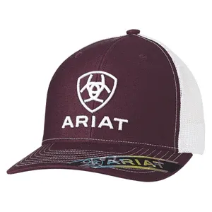 Ariat Men's Snapback R112 Cap - Burgundy/White