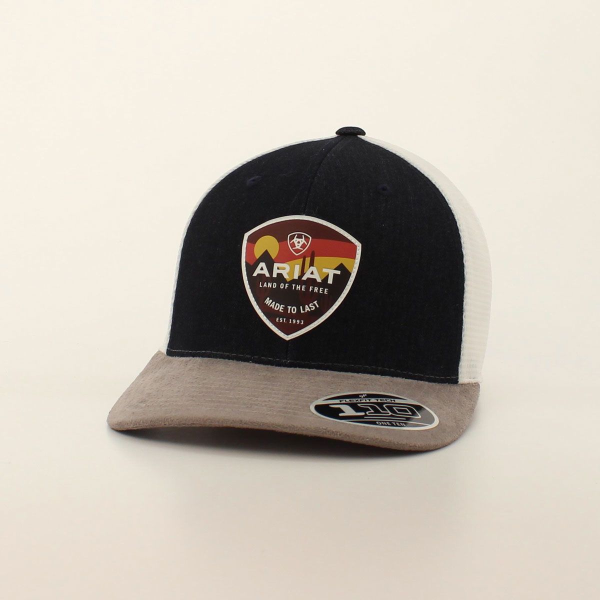 Ariat Men's Snapback Rubber Patch Cap - Sunset Denim