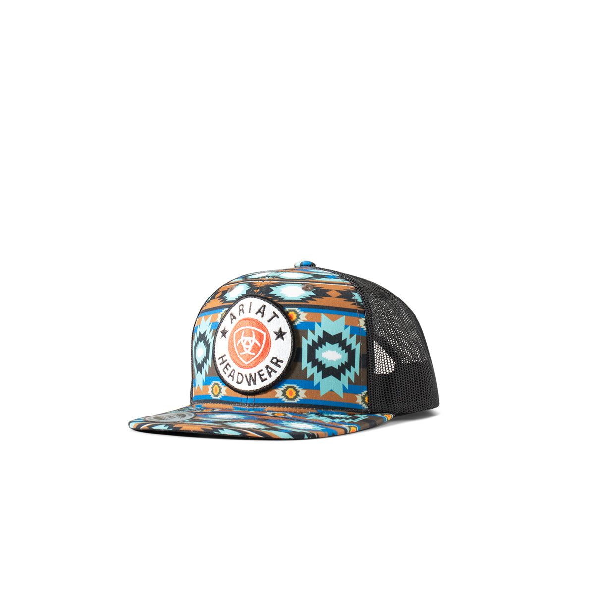 Ariat Youth Boy's Southwest Round Patch Ball Cap - Blue