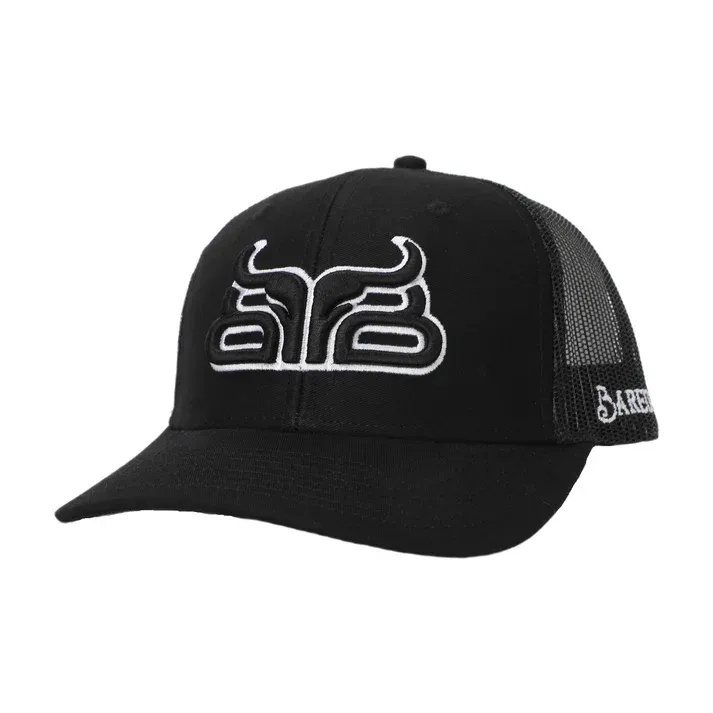 Baredown Brand Boone Ball Cap-CURVED - Black
