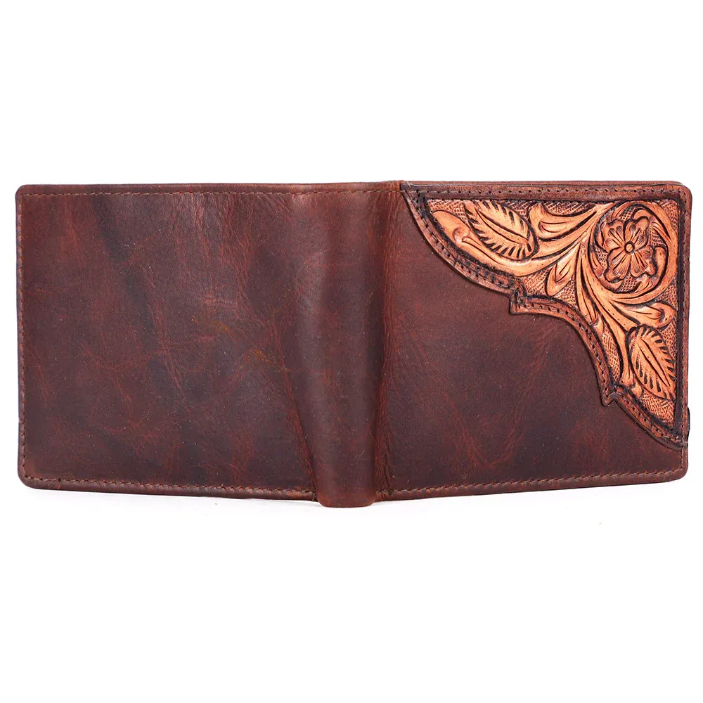 Bar H Bifold Leather Wallet