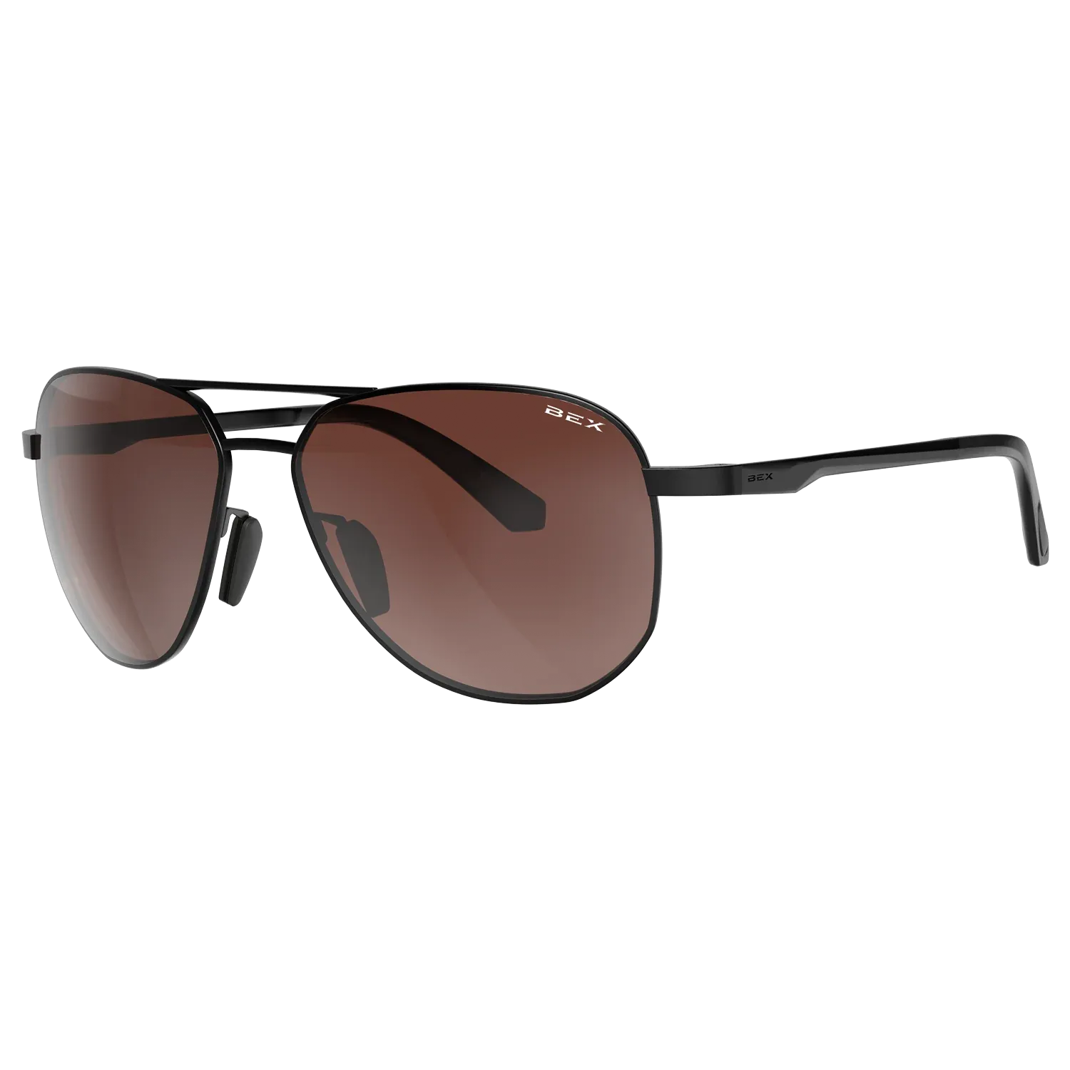 BEX Welvis Sunglasses - Black/Brown/Silver