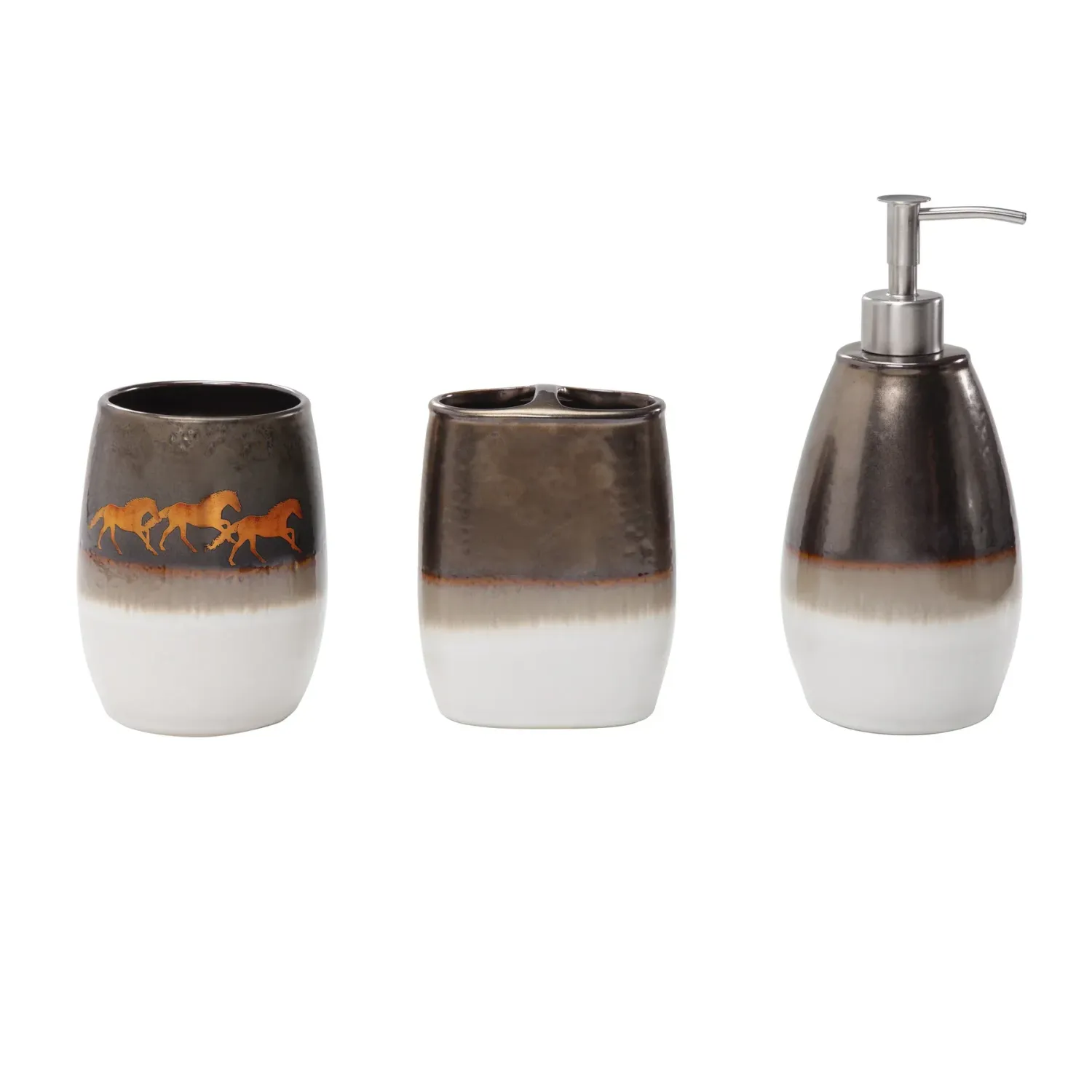 Ceramic Running Remuda Countertop Bathroom Set 3 PC