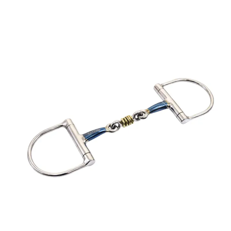 Bar H Equine Stainless Steel D Ring Snaffle Hexagon Bit
