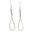 Beaded Blue Earrings