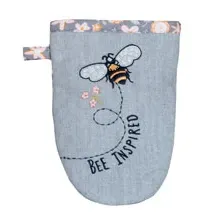 Bee Inspired Embroidered Grabber Mitt