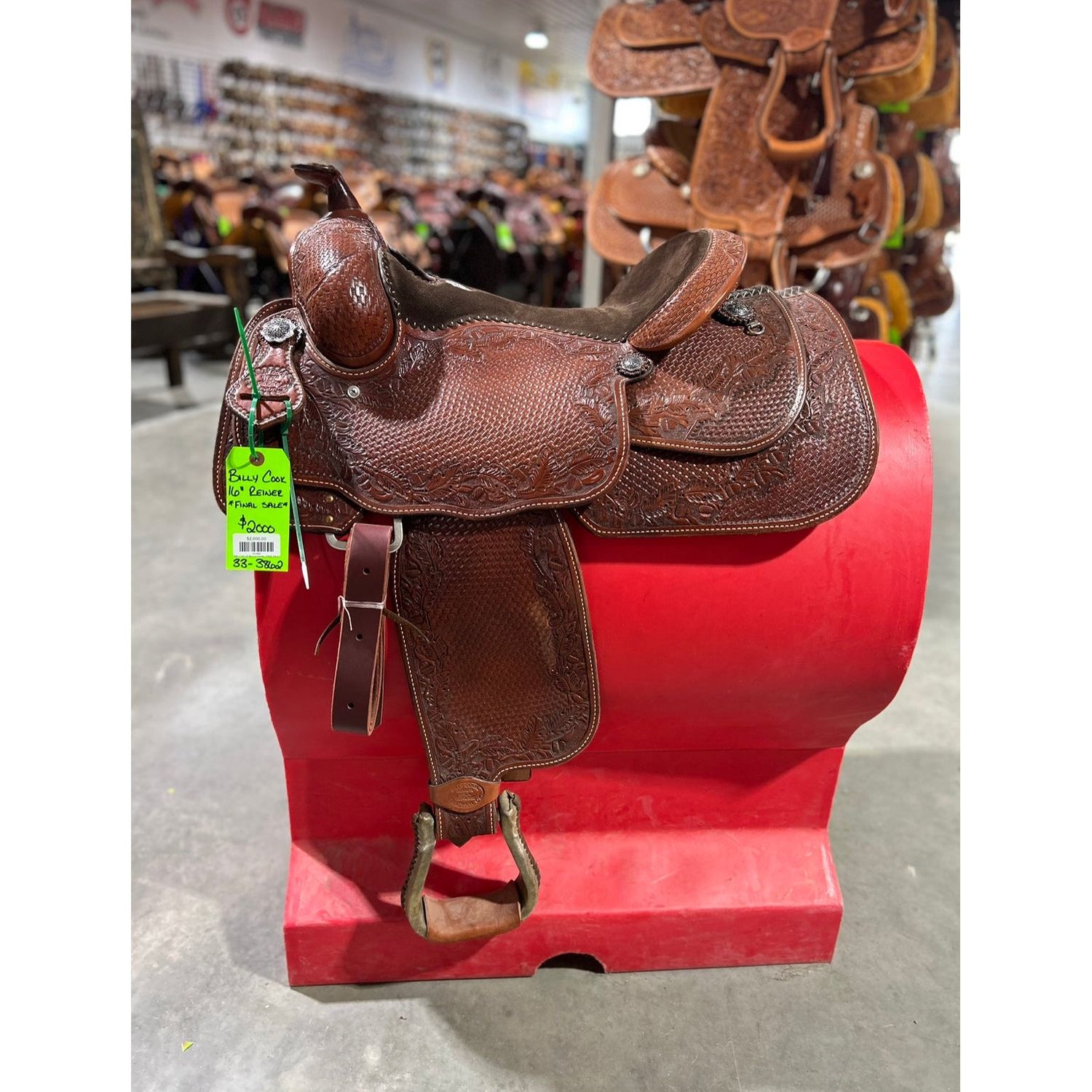 Billy Cook 16" Reining Saddle - FINAL SALE - 33-3862