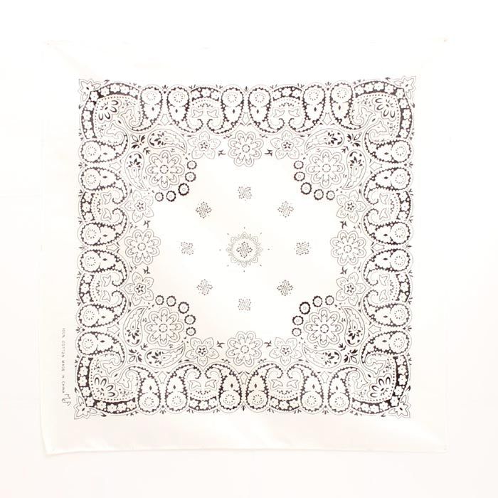 Bandanas Traditional 21x21 White/Black