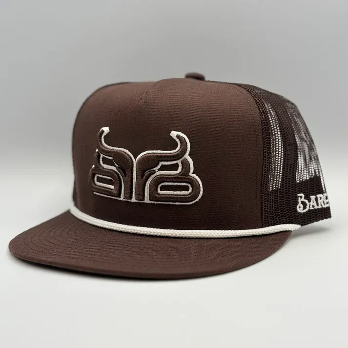 Baredown Bison Flat Cap - Dark Brown