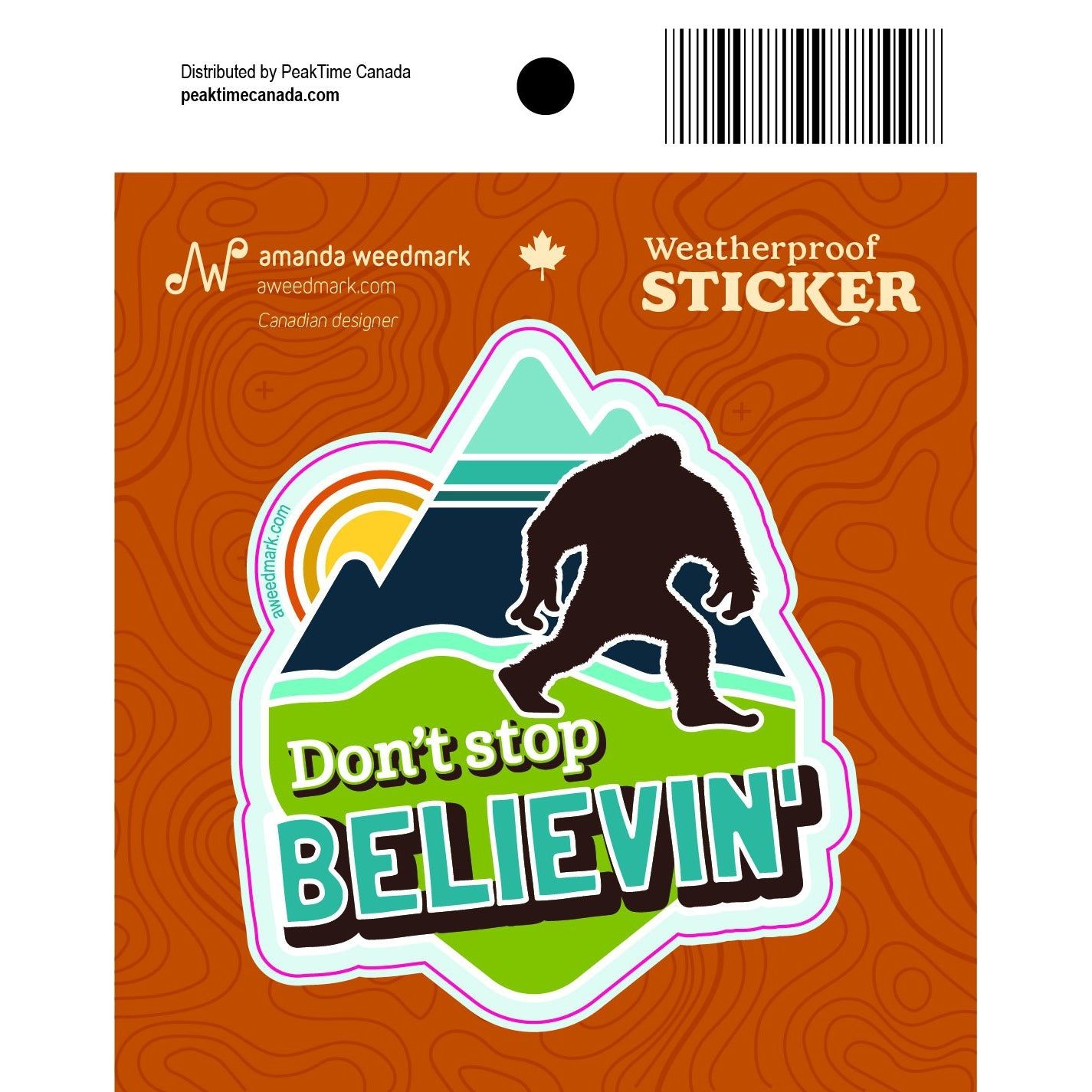 Believin' Bigfoot Sticker