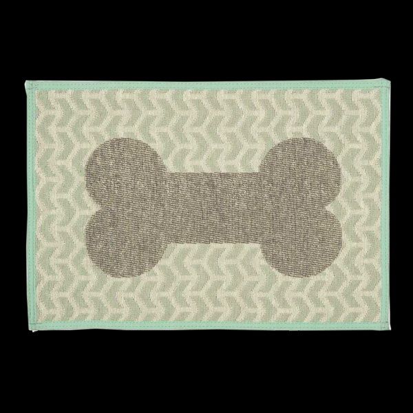 Bella Fashion Feeding Mat - Geo Bones Aqua