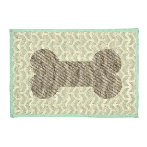 Bella Fashion Feeding Mat - Geo Bones Aqua