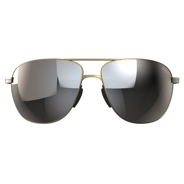 BEX Nova Sunglasses - Matte Gold/Brown (Silver Flash)