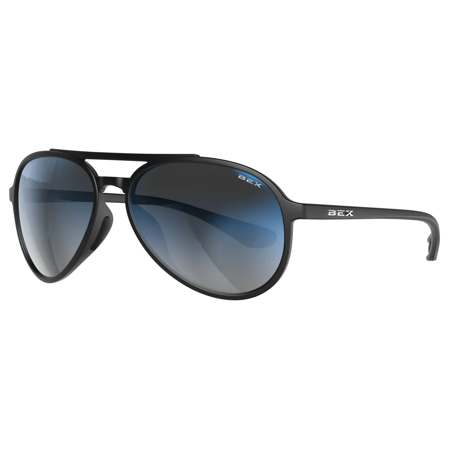 BEX Wesley Lite Sunglasses - Black/Gray/Blue Silver