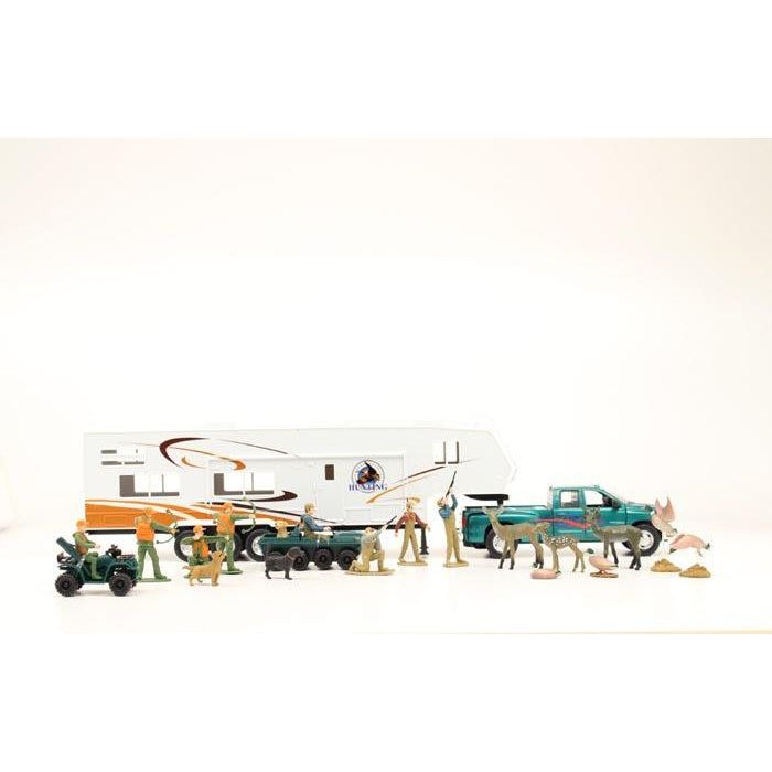 Bigtime Hunter 5th Wheel Camper Toy Set