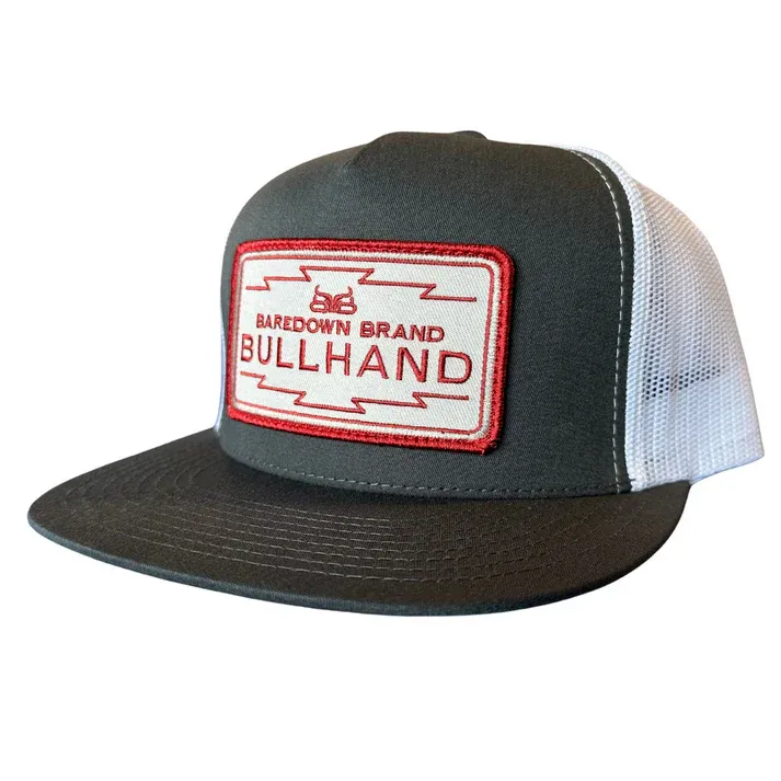 Baredown Brand Ball Cap Bullhand - Grey &amp; White