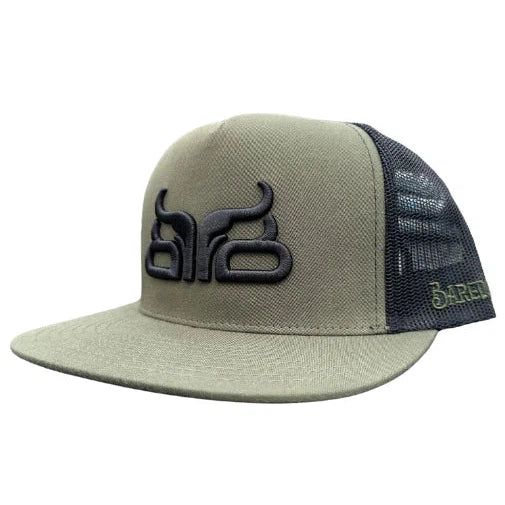 Baredown Brand Ball Cap-Forest Flat