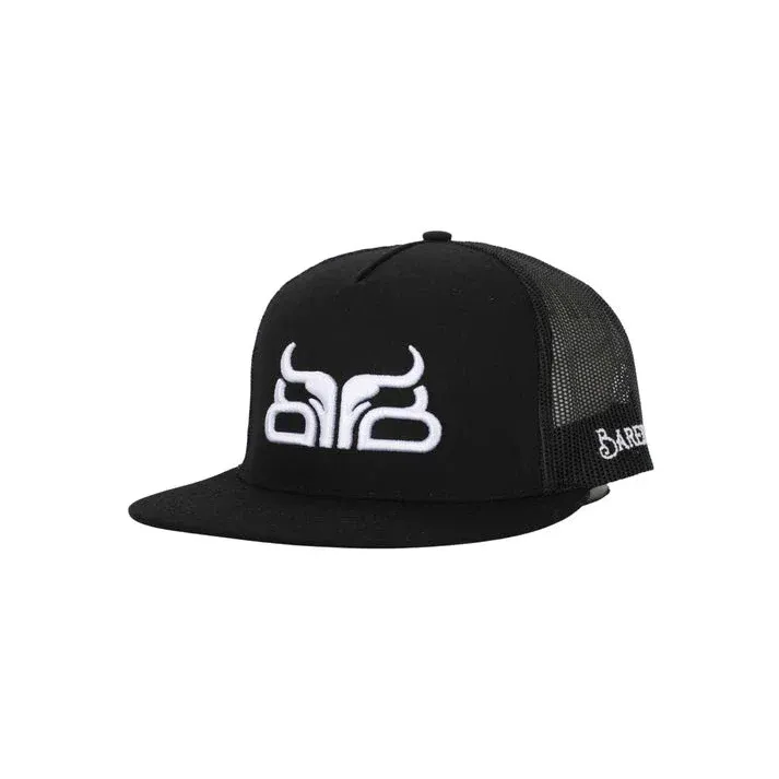 Baredown Brand Ball Cap Gullet Flat -Black/White