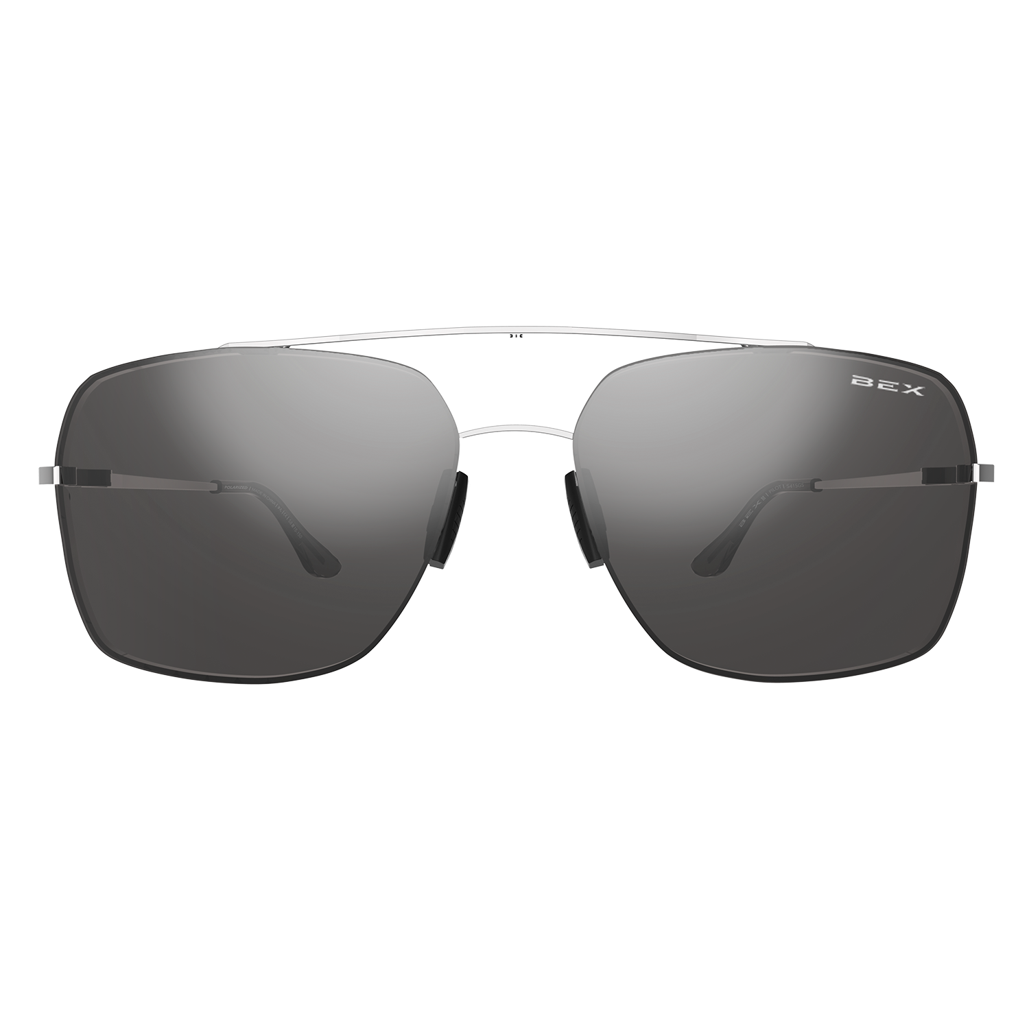 BEX Pilot Sunglasses - Silver/Grey