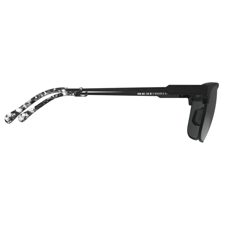 Bex Roger Glasses - Black/Gray (Silver Flash)