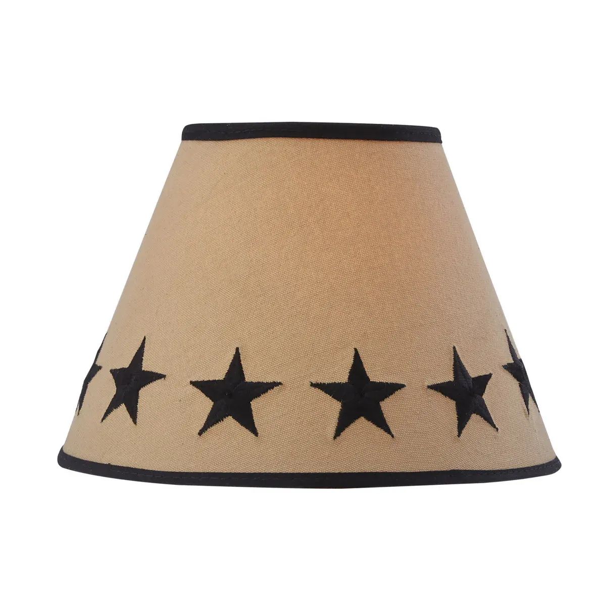 Black Star Embroidered Shade 10"