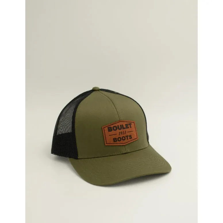 Boulet Mesh Snapback Cap - Loden/Black - VET318