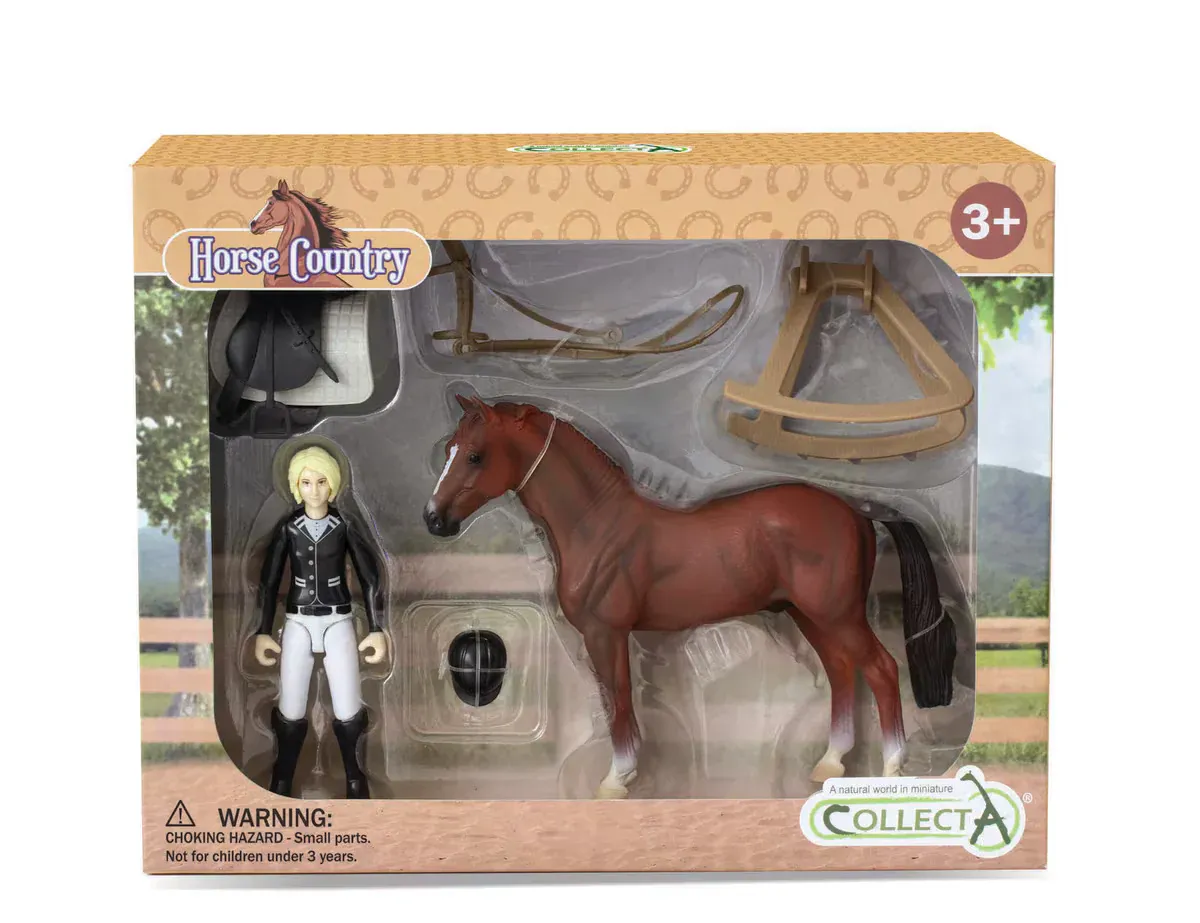 Breyer Lady Tournament Rider &amp; Accessories Window Box