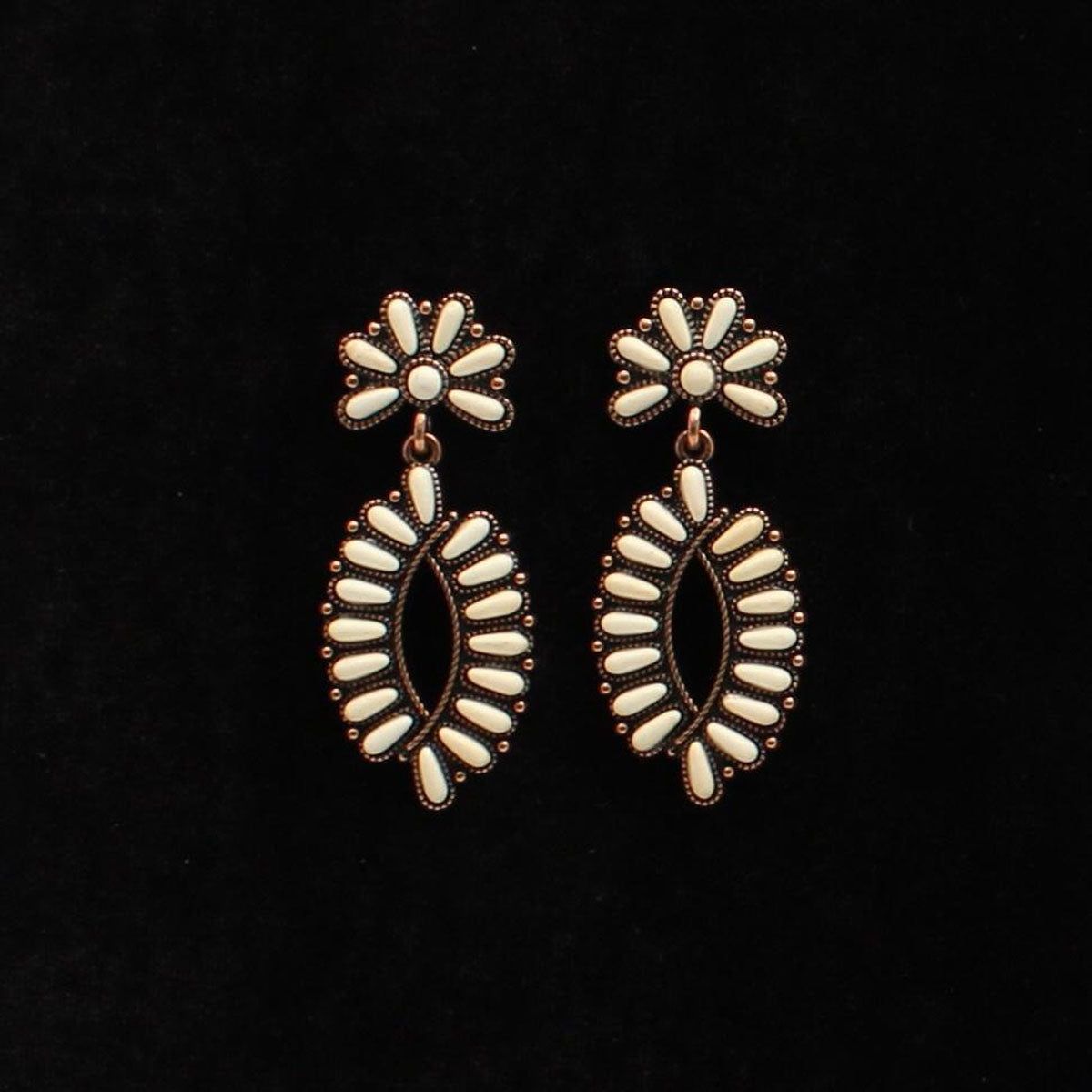 Blazin Roxx Earring Ivory STN Copper