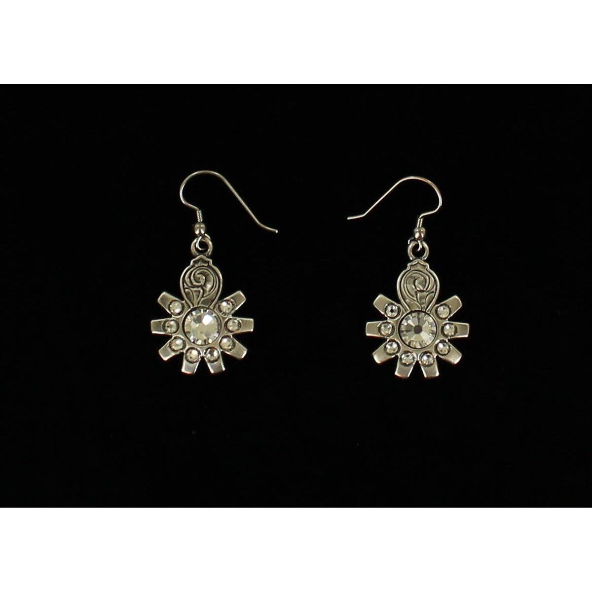 Blazin Roxx Earrings Spur Rowel Crystal