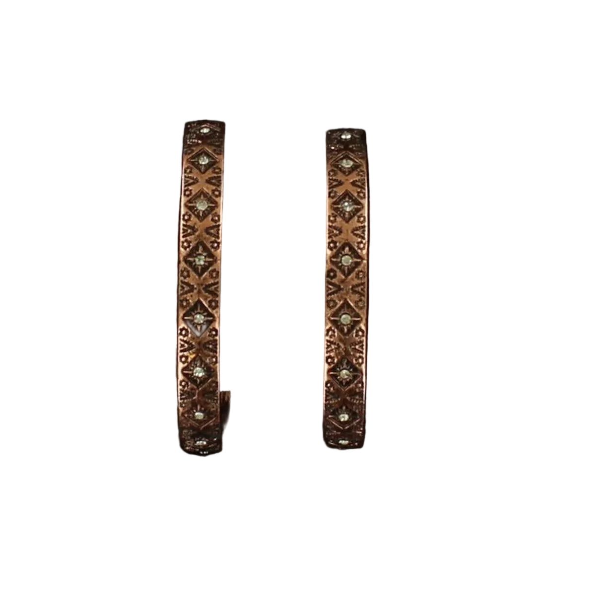 Blazin Roxx Earrings - Aztec Copper Hoops