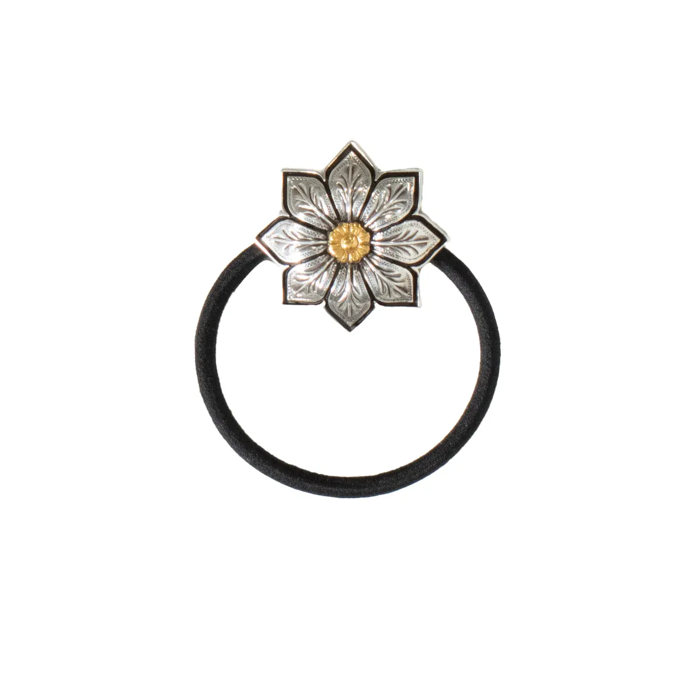 Blazin Roxx Flower Concho Hair Tie