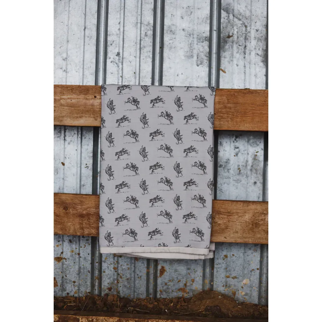 Born to Buck Cotton Muslin Blanket