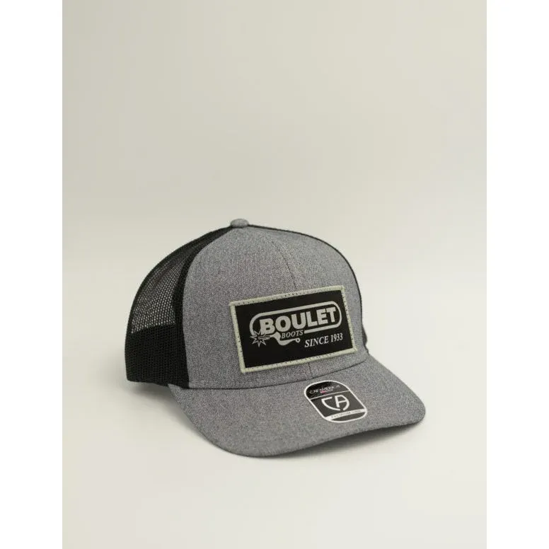Boulet Mesh Snapback Cap - Grey/Black