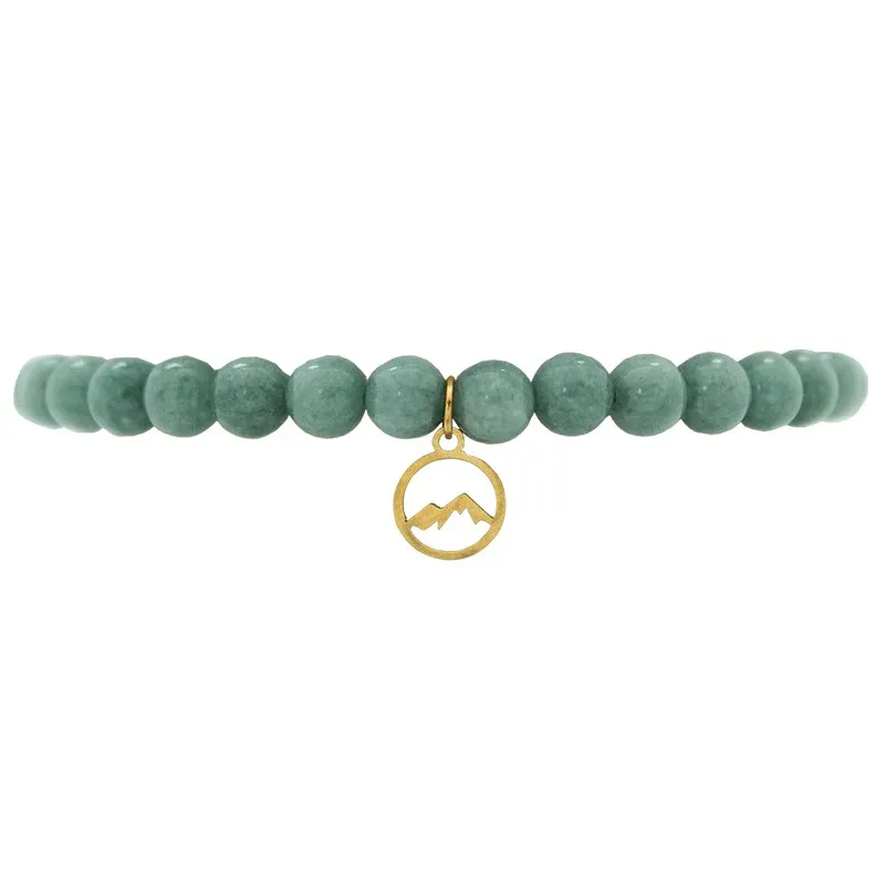 Bracelet Green Stone Mountain