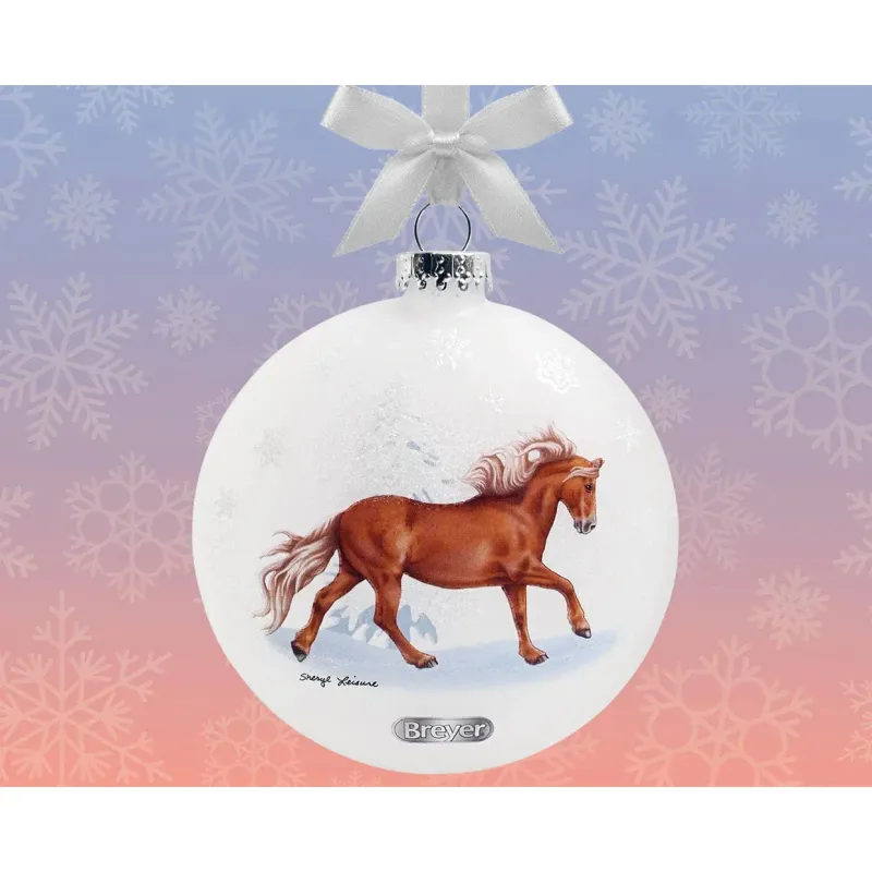 Breyers 15th Artist Signature Glass Ornament - Ponies