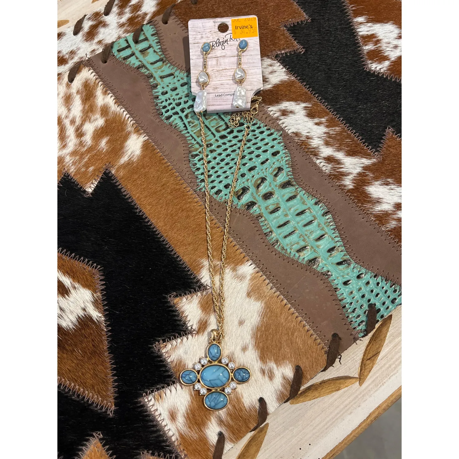 BR Drop Earring Necklace Set
