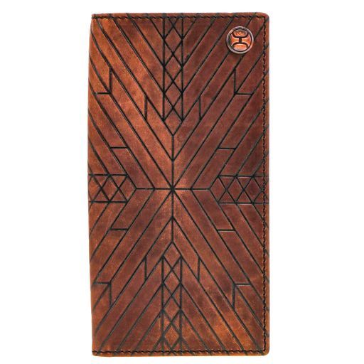 Brown Aztec Embossed Rodeo Wallet