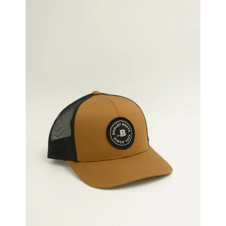 Boulet Mesh Snapback Cap - Caramel/Black - VET301