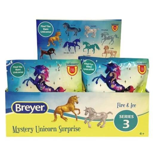 Breyer Mystery Unicorn Surprise Fire &amp; Ice- Series 3