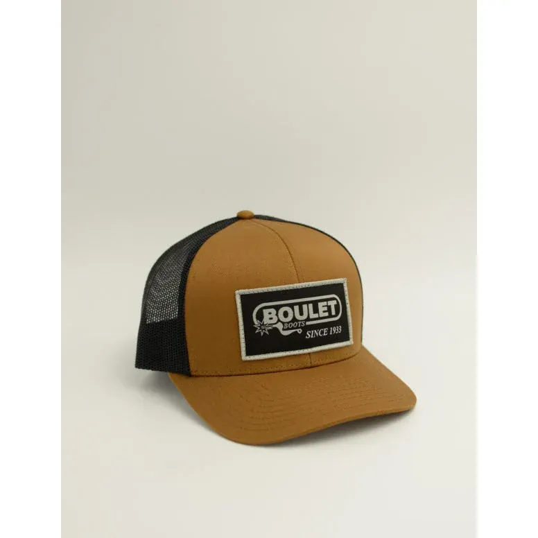 Boulet Mesh Snapback Cap - Caramel/Black - VET321