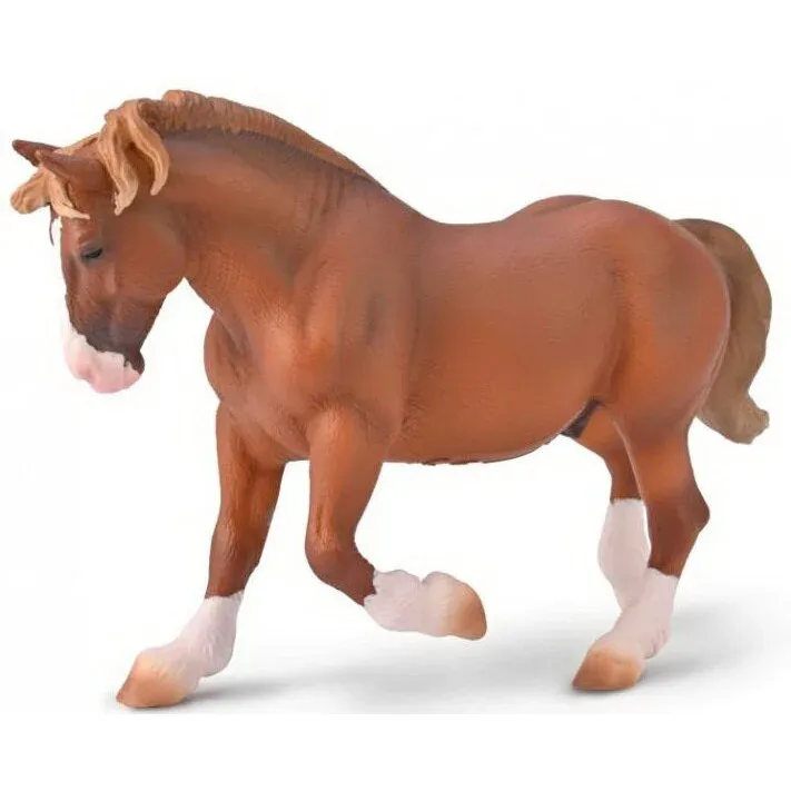 Breyer CollectA Breton Draft Stallion (Chestnut)