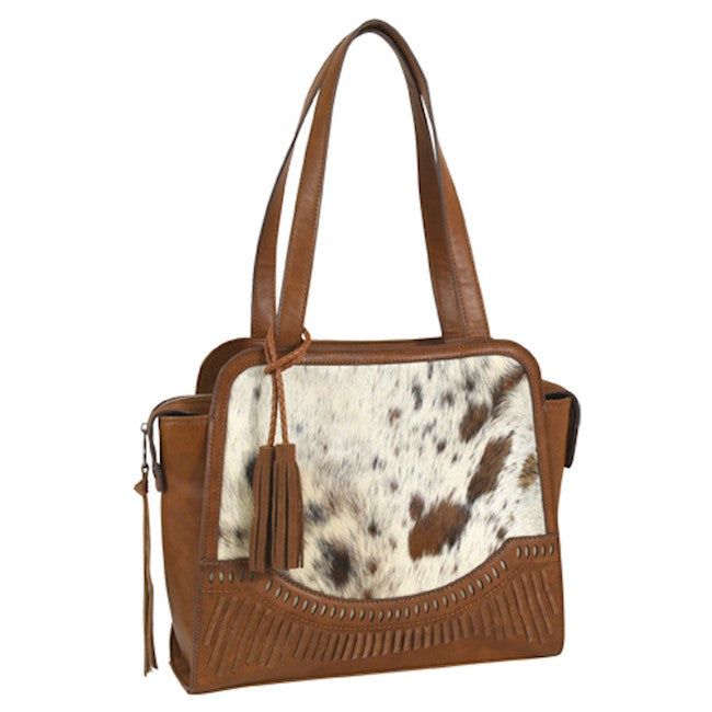 Catchfly Satchel Chestnut w/Hair-on