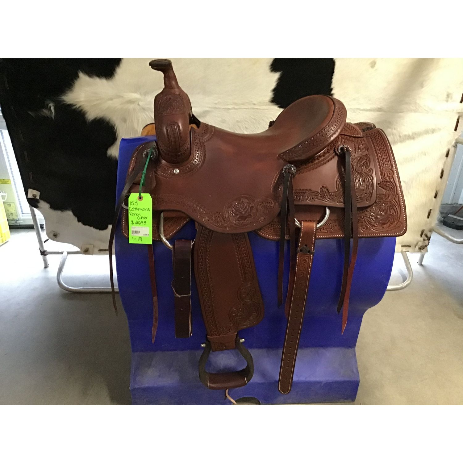 Cattleman's 15.5 Ranch Cutting Saddle - 1-19