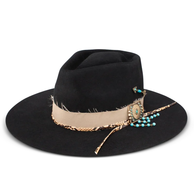Charlie 1 Horse Felt "Lucky Me" Jr. - Black